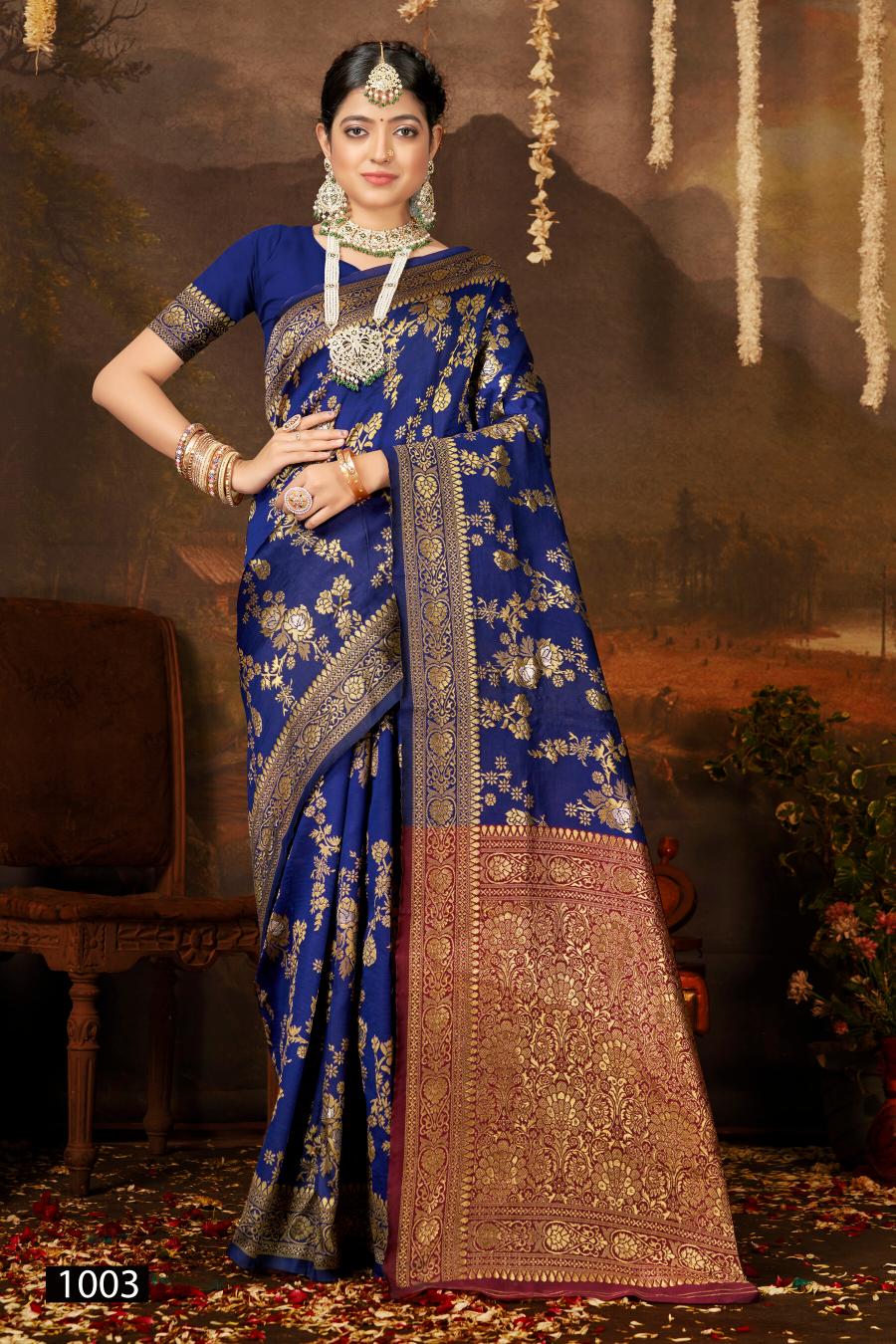 Saroj Anarkali vol.3 lichi silk saree in surat with price wholesale 