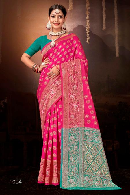 Saroj Anarkali vol.4 lichi silk saree in surat with price wholesale 