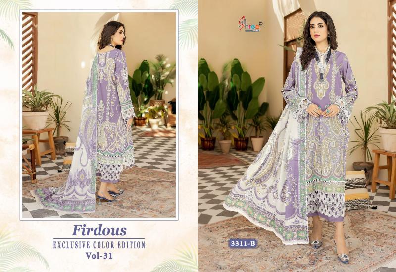 Shree Firdous Color Edition Vol 31 Cotton Dupatta Pakistani Suits wholesale catalog