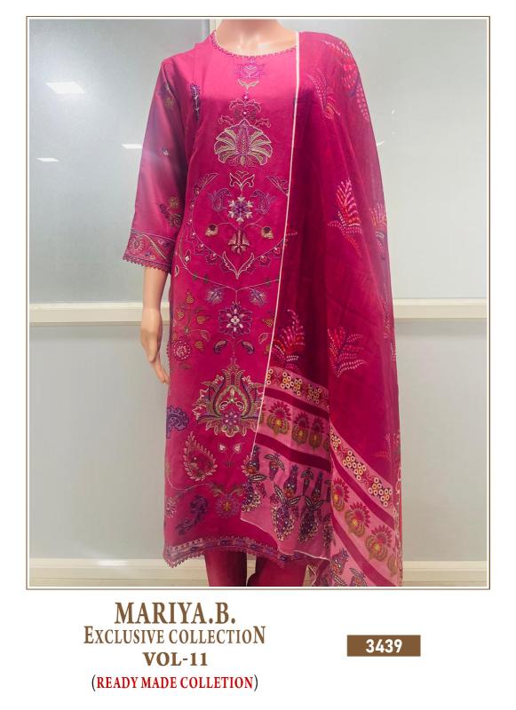 Shree Mariya B Exclusive 11 Ready Made Chiffon Dupatta Pakistani Suit wholesale catalog