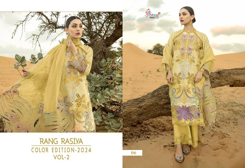 Shree Rang Rasiya Color Edition 2024 Vol 2 Pakistani Suits Wholesale catalog