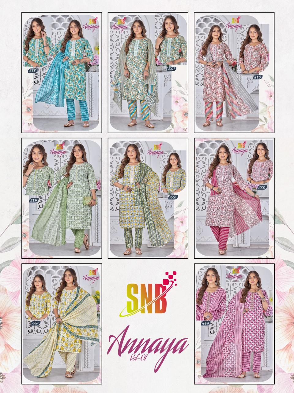 SNB ANNAYA vol 1 Kurti Wholesale catalog