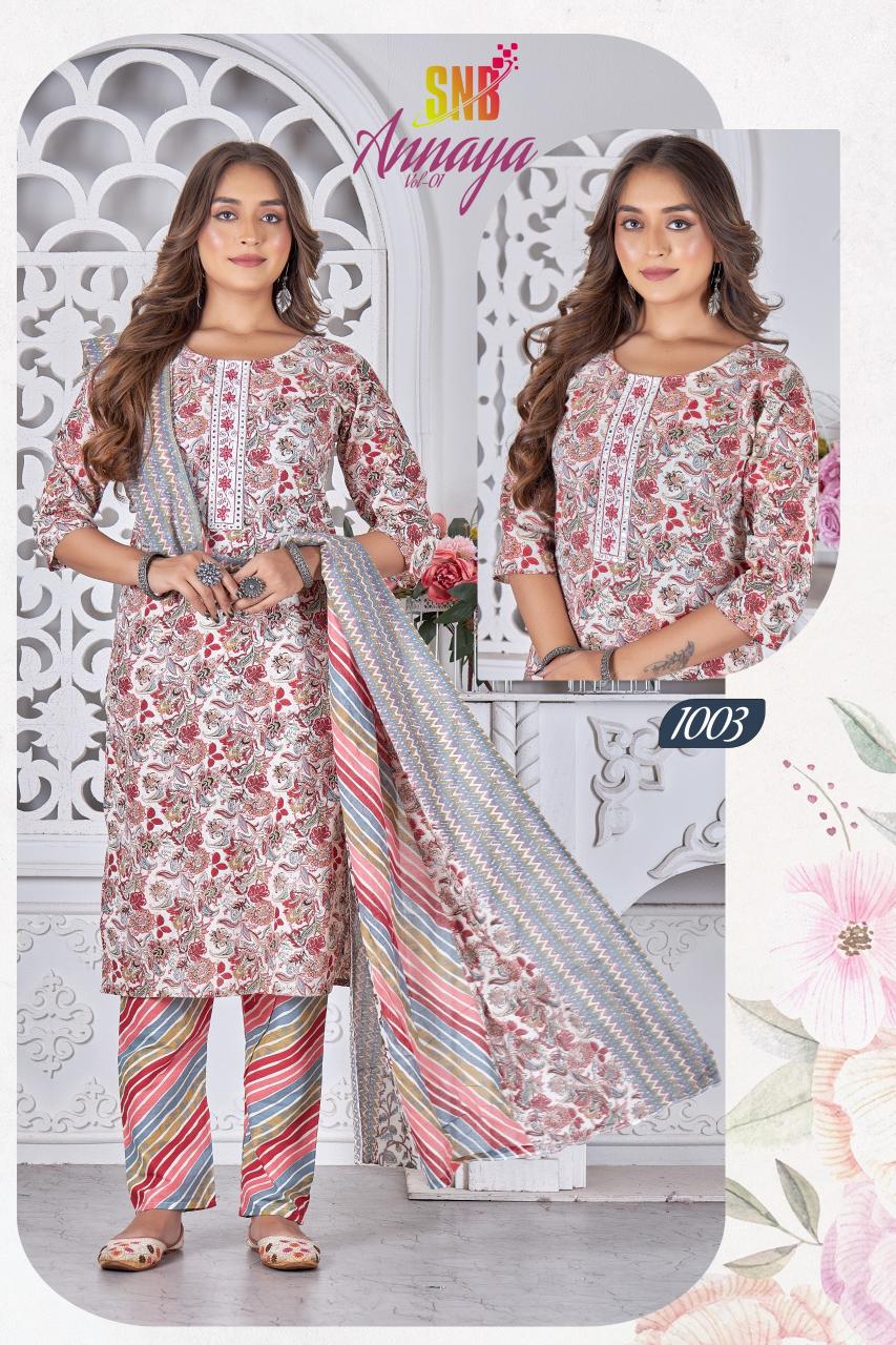 SNB ANNAYA vol 1 Kurti Wholesale catalog