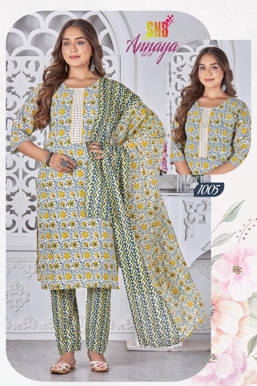 SNB ANNAYA vol 1 Kurti Wholesale catalog