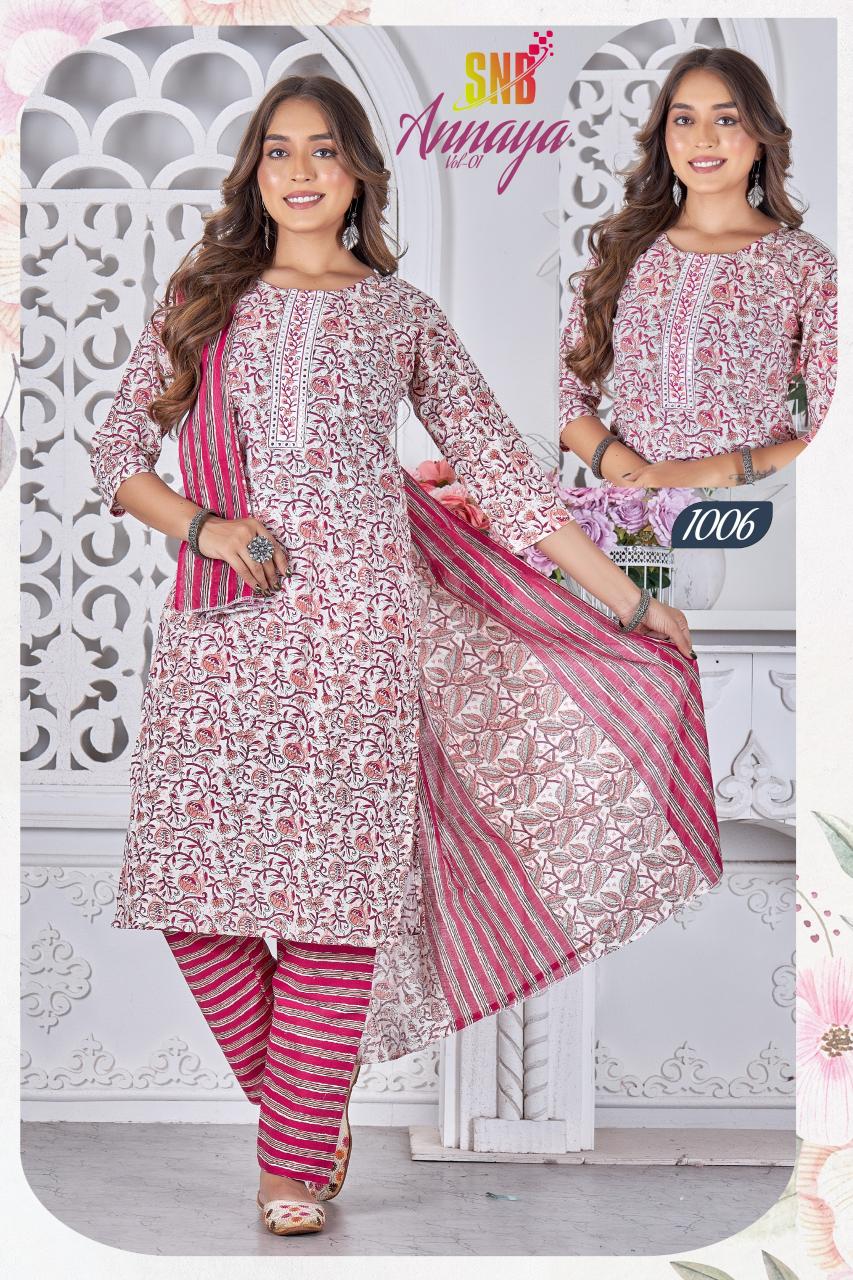 SNB ANNAYA vol 1 Kurti Wholesale catalog