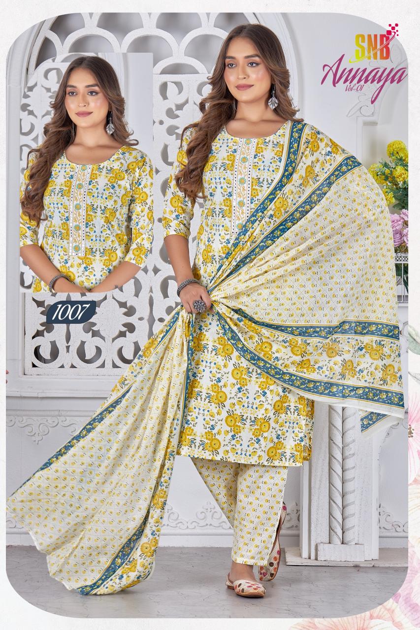 SNB ANNAYA vol 1 Kurti Wholesale catalog