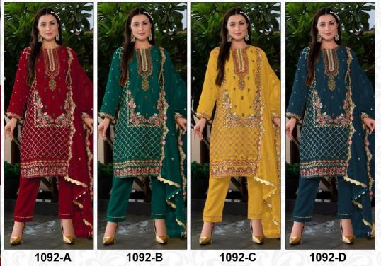 Super Hit 1092 Georgette Embroidy Salwar Suits wholesale catalog