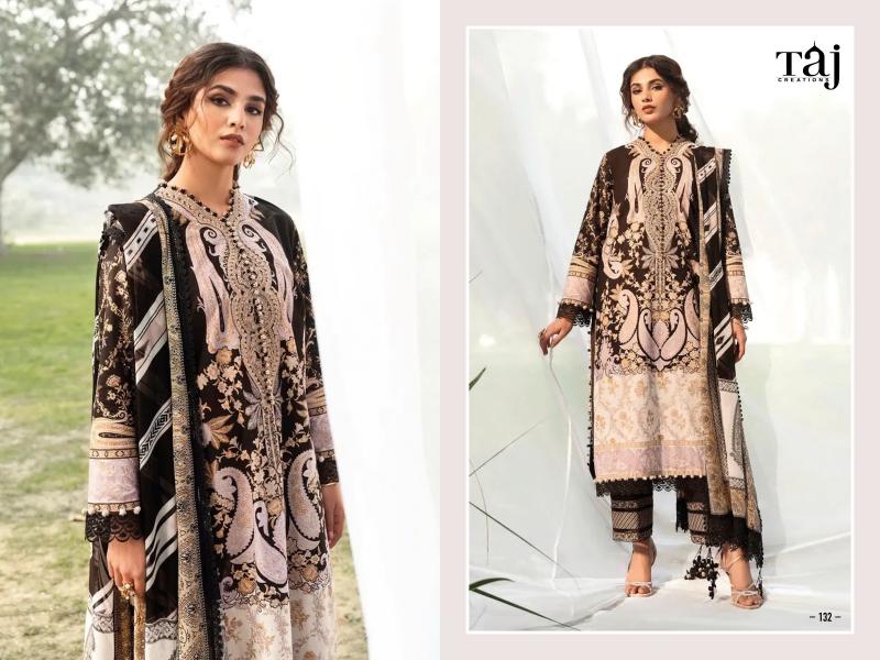 Taj 132 Cotton Dupatta Salwar Suits wholesale catalog