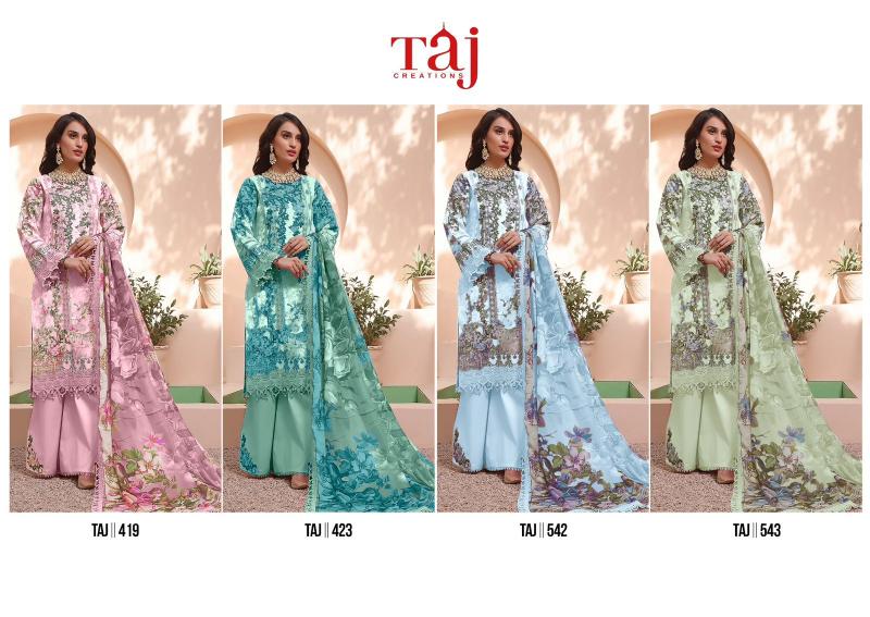 Taj Firdous Queens Court Chiffon Dupatta wholesale salwar kameez online shopping wholesale catalog