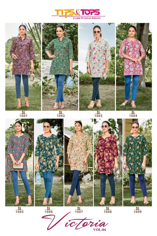 Tips And Tops Victoria Vol 4 Kurti Wholesale catalog
