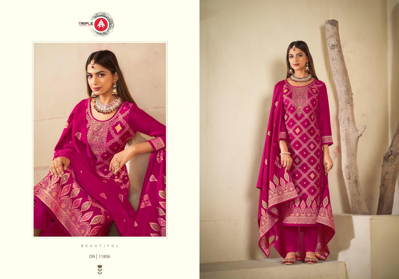 Triple Aaa Cred Viscose Fancy Dress Material Wholesale catalog