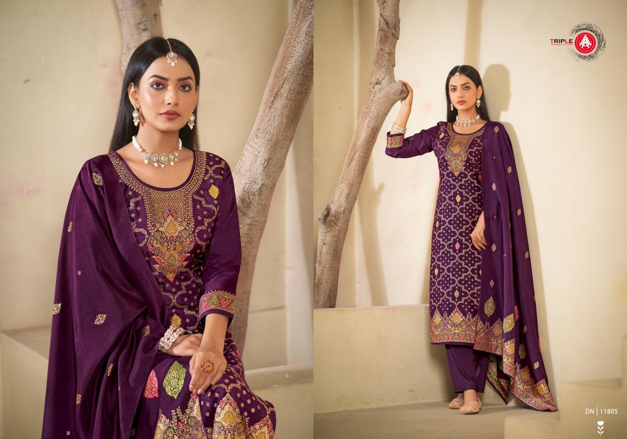 Triple Aaa Cred Viscose Fancy Dress Material Wholesale catalog