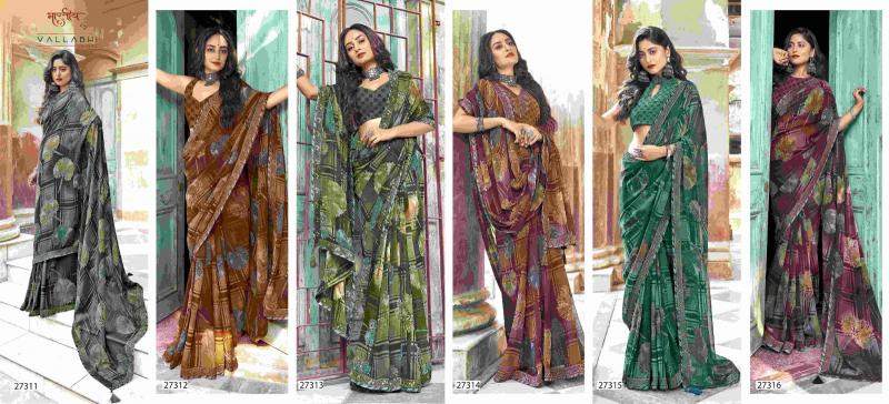 Vallabhi Bhadra Vol 2 georgette saree wholesale surat wholesale catalog