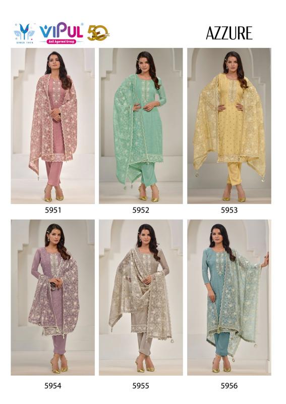 VIPUL AZZURE Dress Materials Wholesale catalog