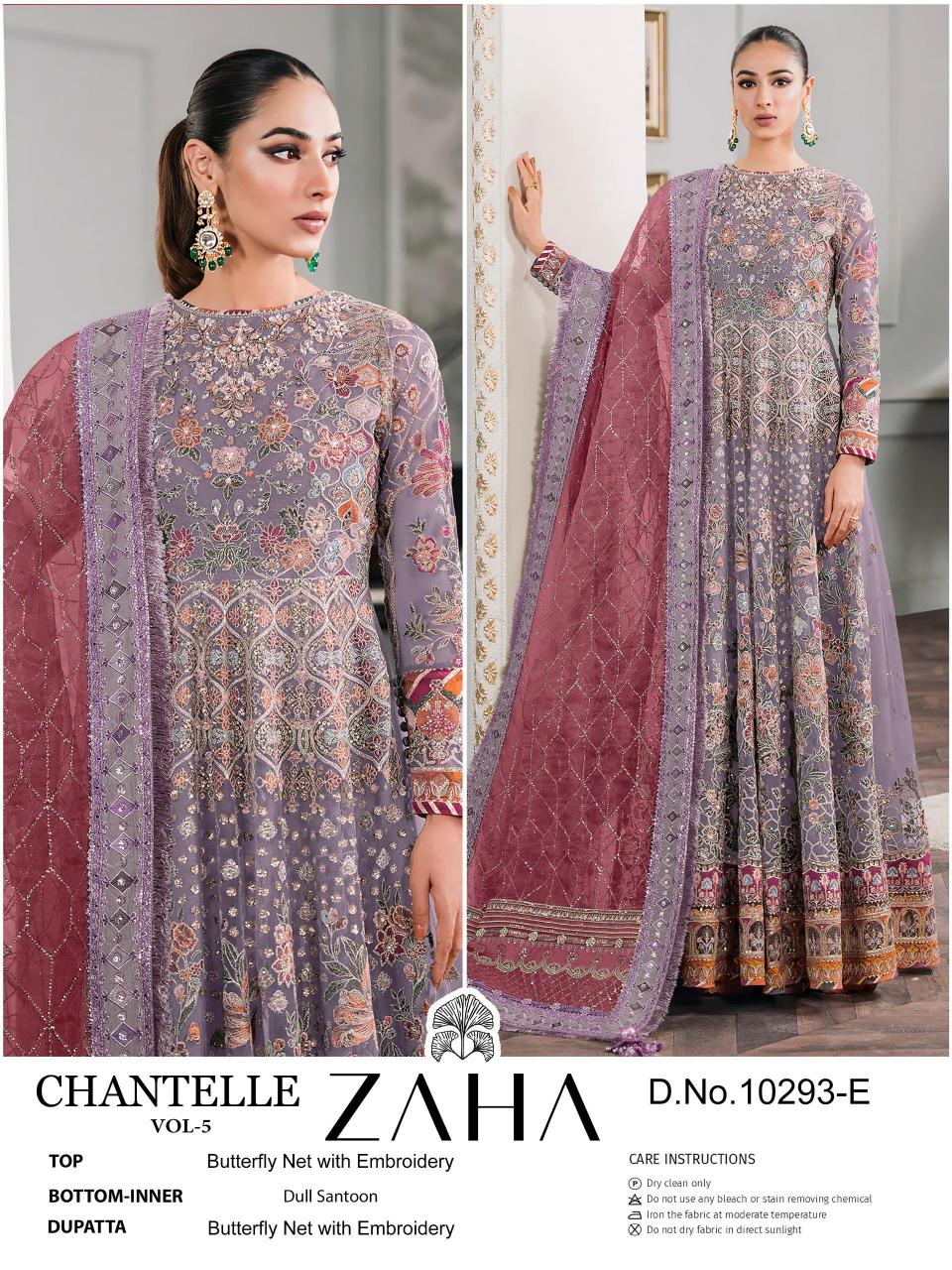 Zaha Chantelle Vol 5 E And F Salwar Kameez wholesale catalog