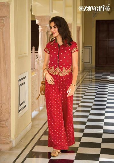 Zaveri Farida Silk Embroidered Co Ord Wholesale catalog