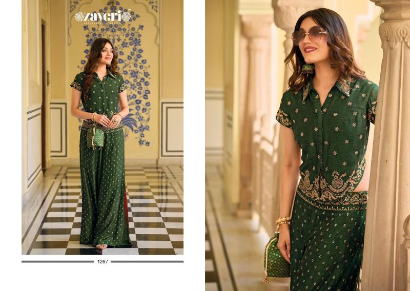 Zaveri Farida Silk Embroidered Co Ord Wholesale catalog