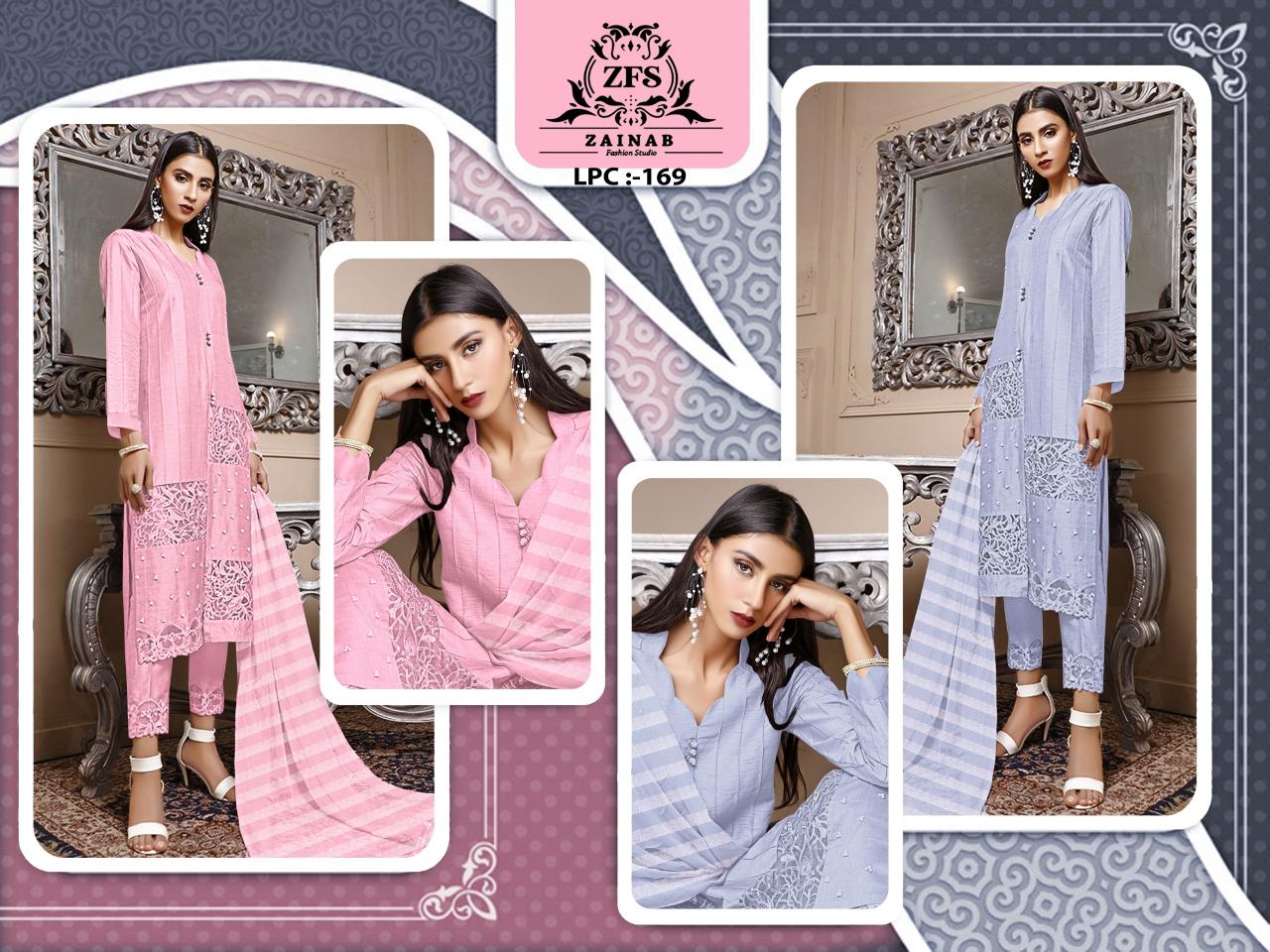 Zfs 169 Cotton Pakistani Suits Wholesale catalog