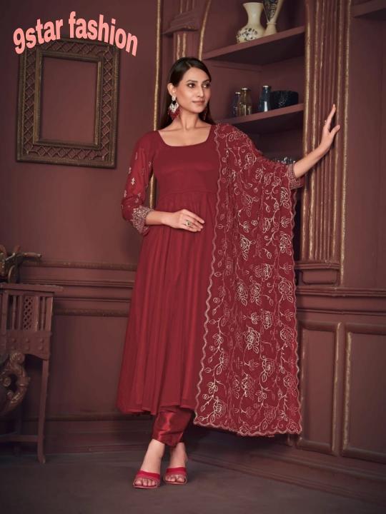 9Star Laxmi Vol 1 Designer Georgette Salwar Suit Wholesale catalog
