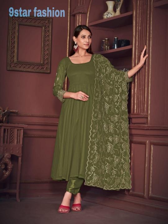 9Star Laxmi Vol 1 Designer Georgette Salwar Suit Wholesale catalog