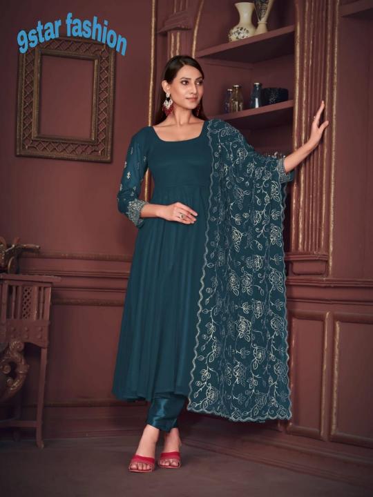 9Star Laxmi Vol 1 Designer Georgette Salwar Suit Wholesale catalog