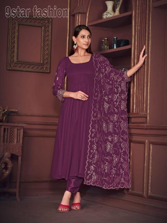 9Star Laxmi Vol 1 Designer Georgette Salwar Suit Wholesale catalog