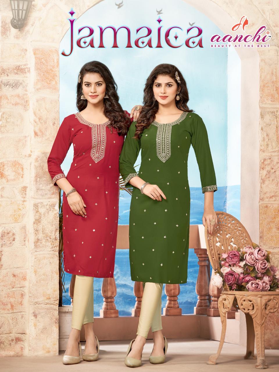 Aanchi JAMAICA Kurti Wholesale Catalog