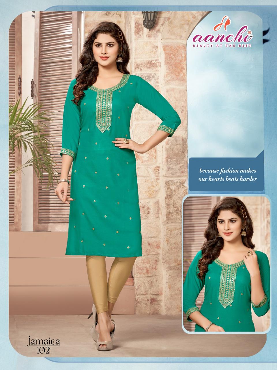 Aanchi JAMAICA Kurti Wholesale Catalog