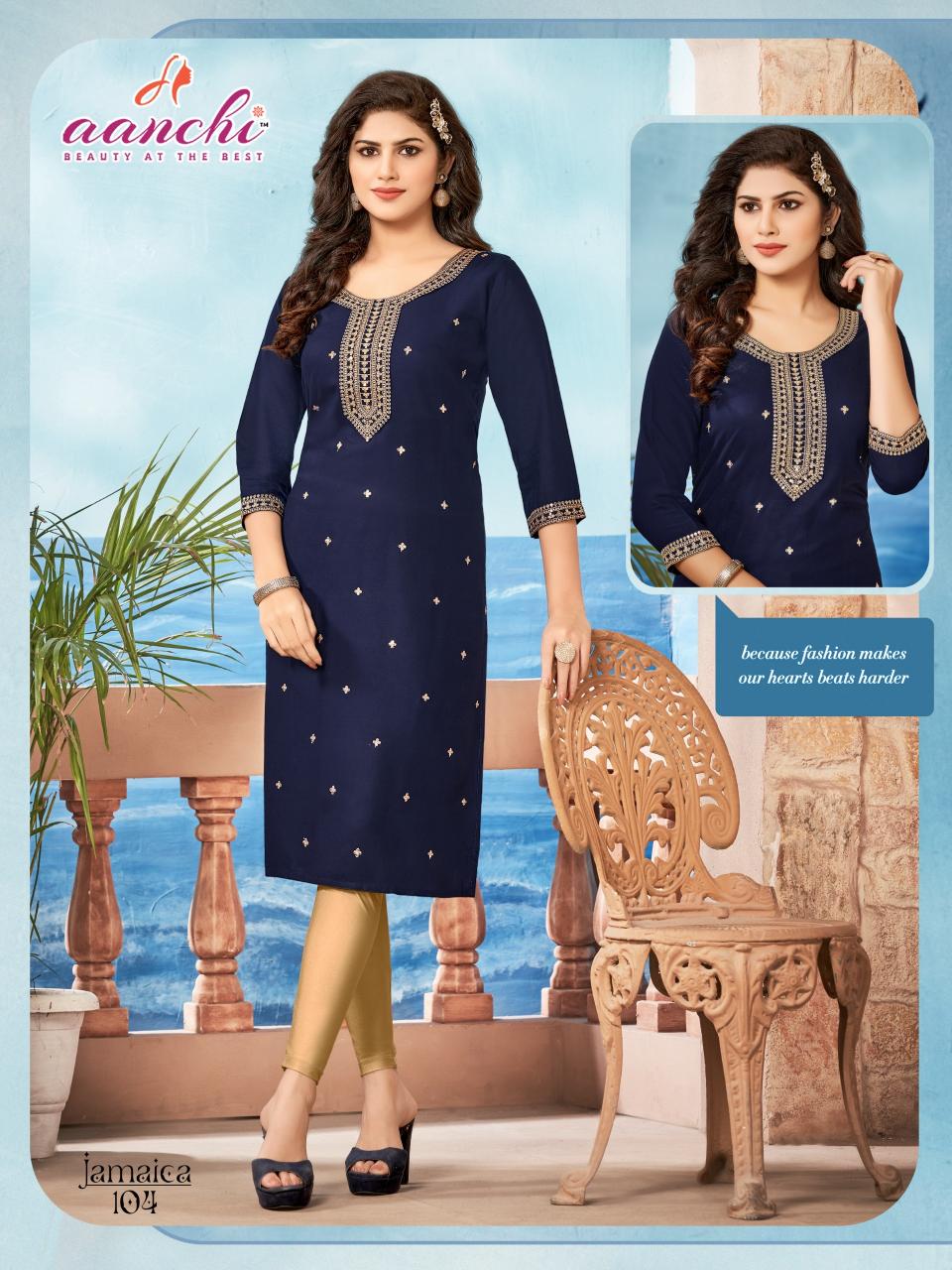 Aanchi JAMAICA Kurti Wholesale Catalog