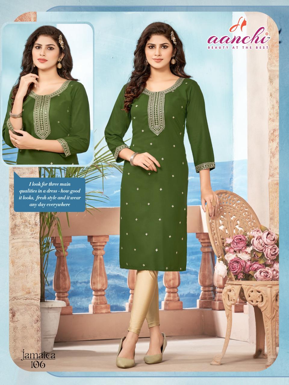 Aanchi JAMAICA Kurti Wholesale Catalog