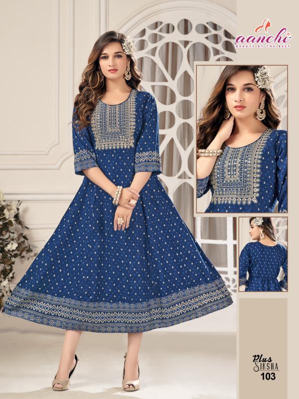 Aanchi Plus Siksha Kurti Wholesale Catalog