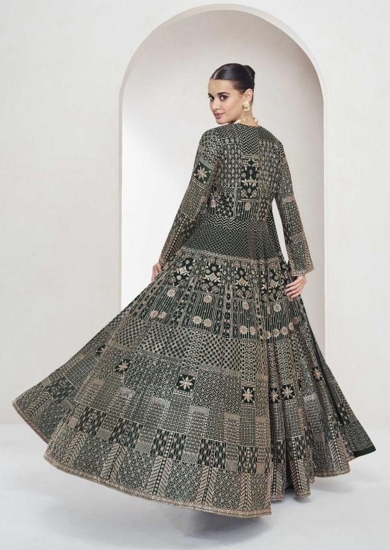 Aashirwad Nitya Georgette Fancy Indo Western Salwar Kameez Wholesale Catalog