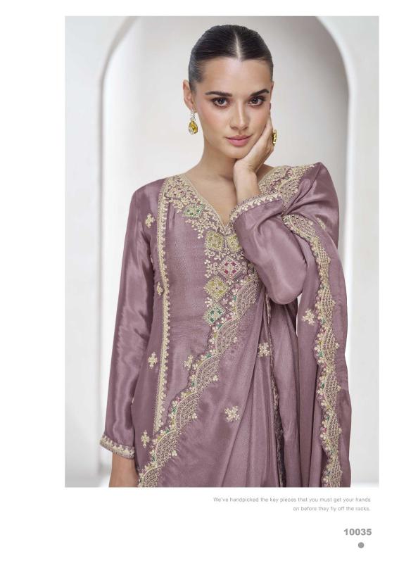 Aashirwad Vaanya Chinon Silk Designer Salwar Kameez Wholesale Catalog
