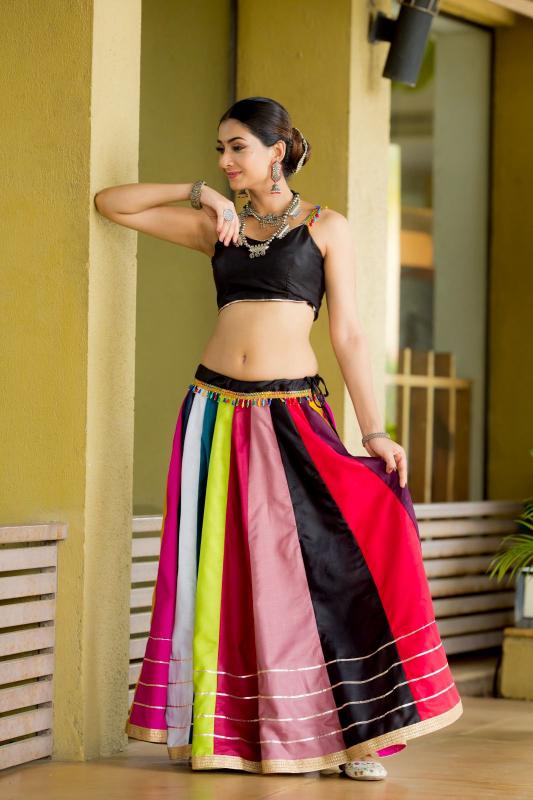 Aawiya 7068 Multi Colour Cotton Lehenga Choli Wholesale catalog