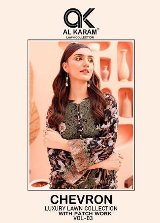Alkaram Chevron Vol-3 - Exclusive Embroidery Patches - Wholesale Catalog
