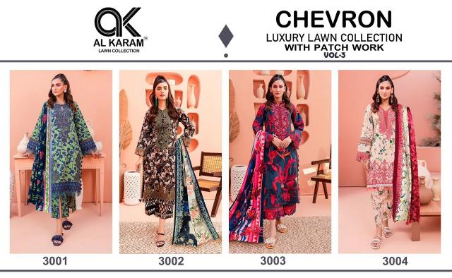Alkaram Chevron Vol-3 - Exclusive Embroidery Patches - Wholesale Catalog