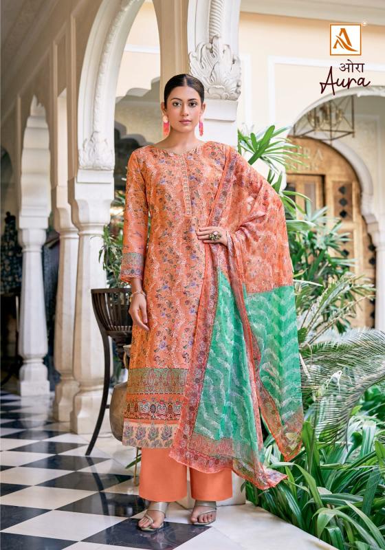 Alok Aura Digital Print Dress Material Wholesale Catalog