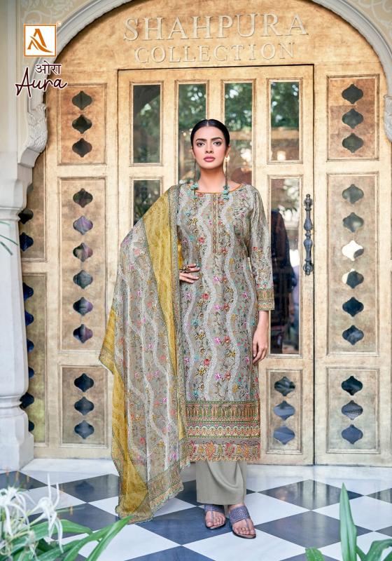 Alok Aura Digital Print Dress Material Wholesale Catalog