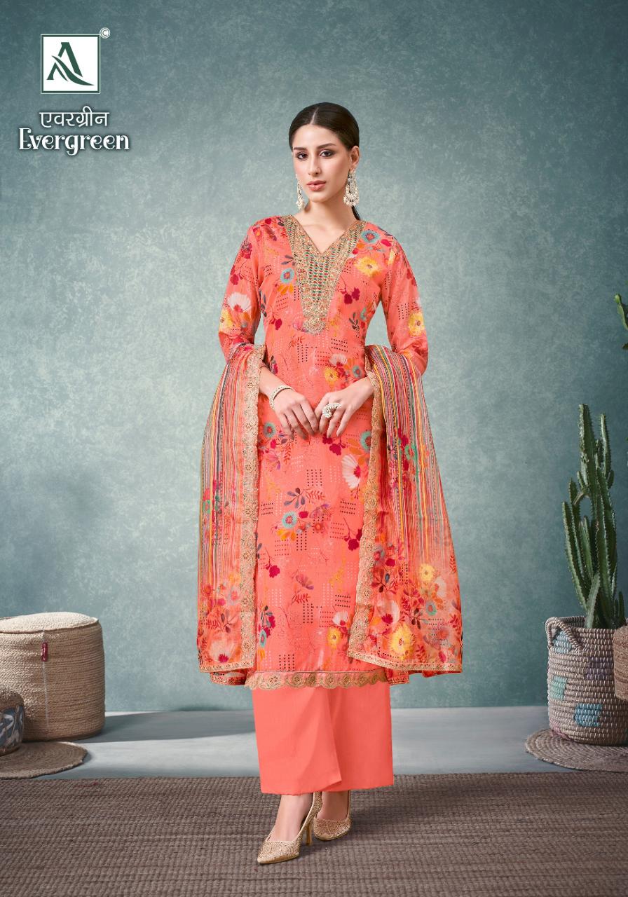 Alok Evergreen Digital Printed Dress Material Wholesale Catalog