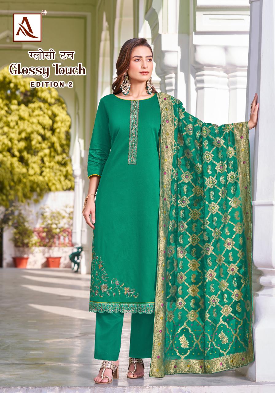 Alok Gloss Touch Vol 2 Dress Material Wholesale Catalog