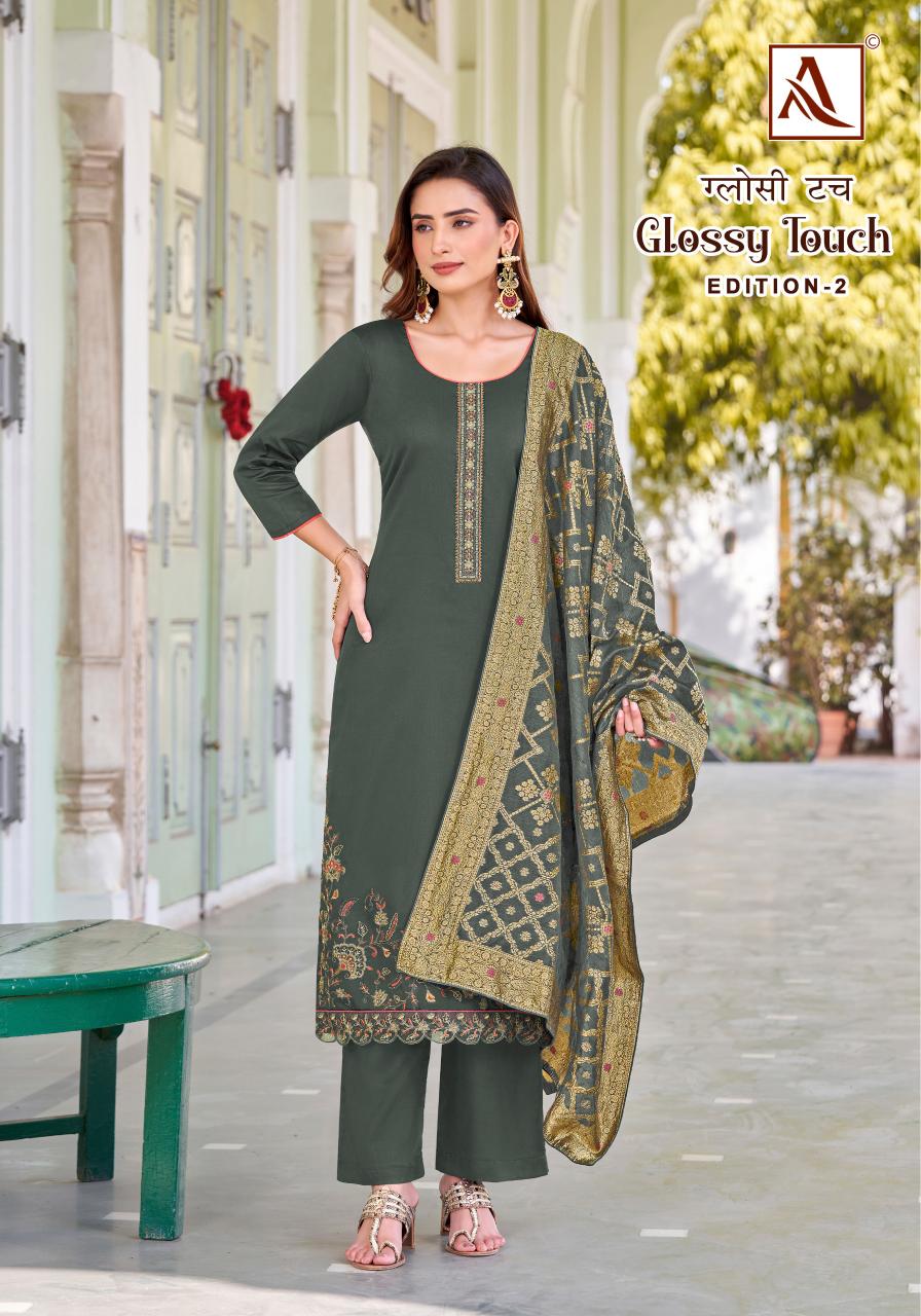 Alok Gloss Touch Vol 2 Dress Material Wholesale Catalog
