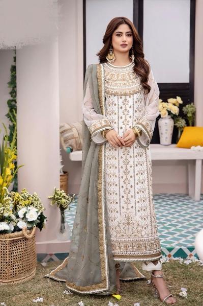 Anamsa 503 Georgette Embroidered Salwar Kameez Wholesale catalog