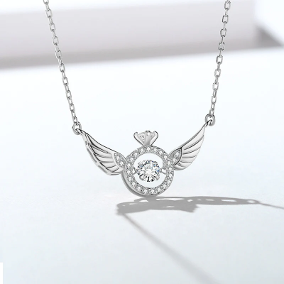 Angel Wing Silver Necklace 