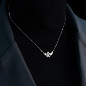 Angel Wing Silver Necklace 