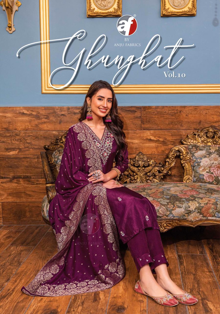 ANJU FABRICS Ghunghat VOL 10 Kurti Wholesale Catalog