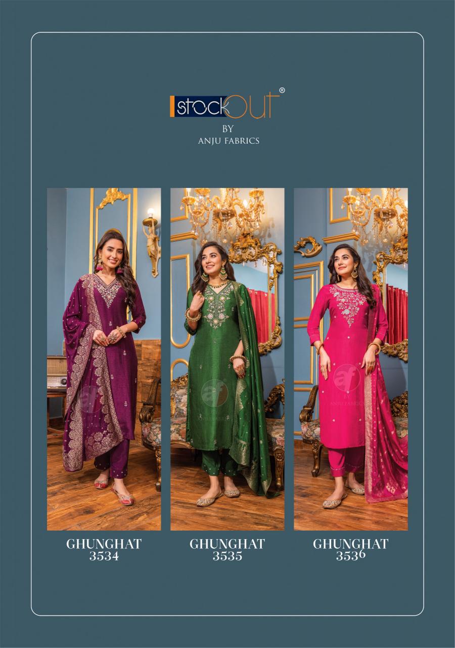 ANJU FABRICS Ghunghat VOL 10 Kurti Wholesale Catalog