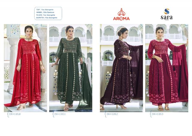 Aroma Tara Georgette Designer Salwar Kameez Wholesale catalog