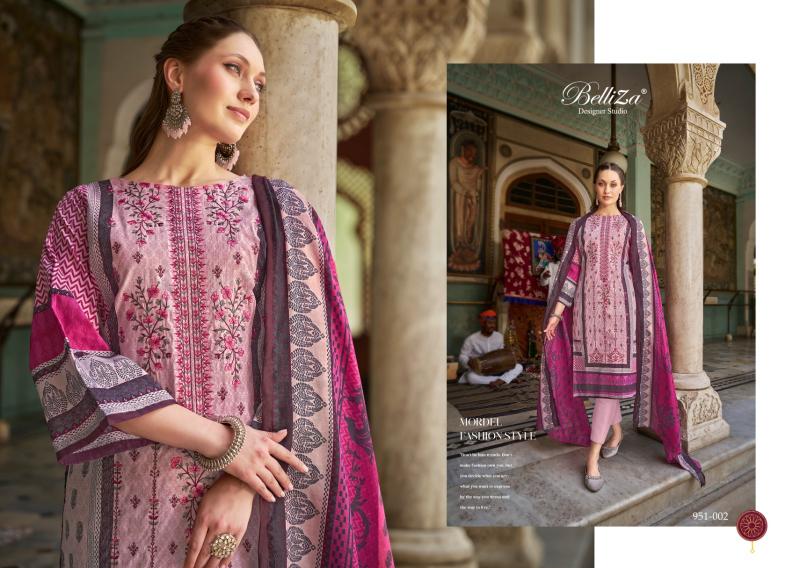 Belliza Bin Saeed Vol 6 Cotton Digital Printed Dress Material Wholesale Catalog