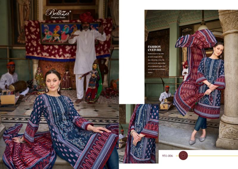 Belliza Bin Saeed Vol 6 Cotton Digital Printed Dress Material Wholesale Catalog
