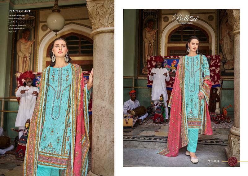 Belliza Bin Saeed Vol 6 Cotton Digital Printed Dress Material Wholesale Catalog